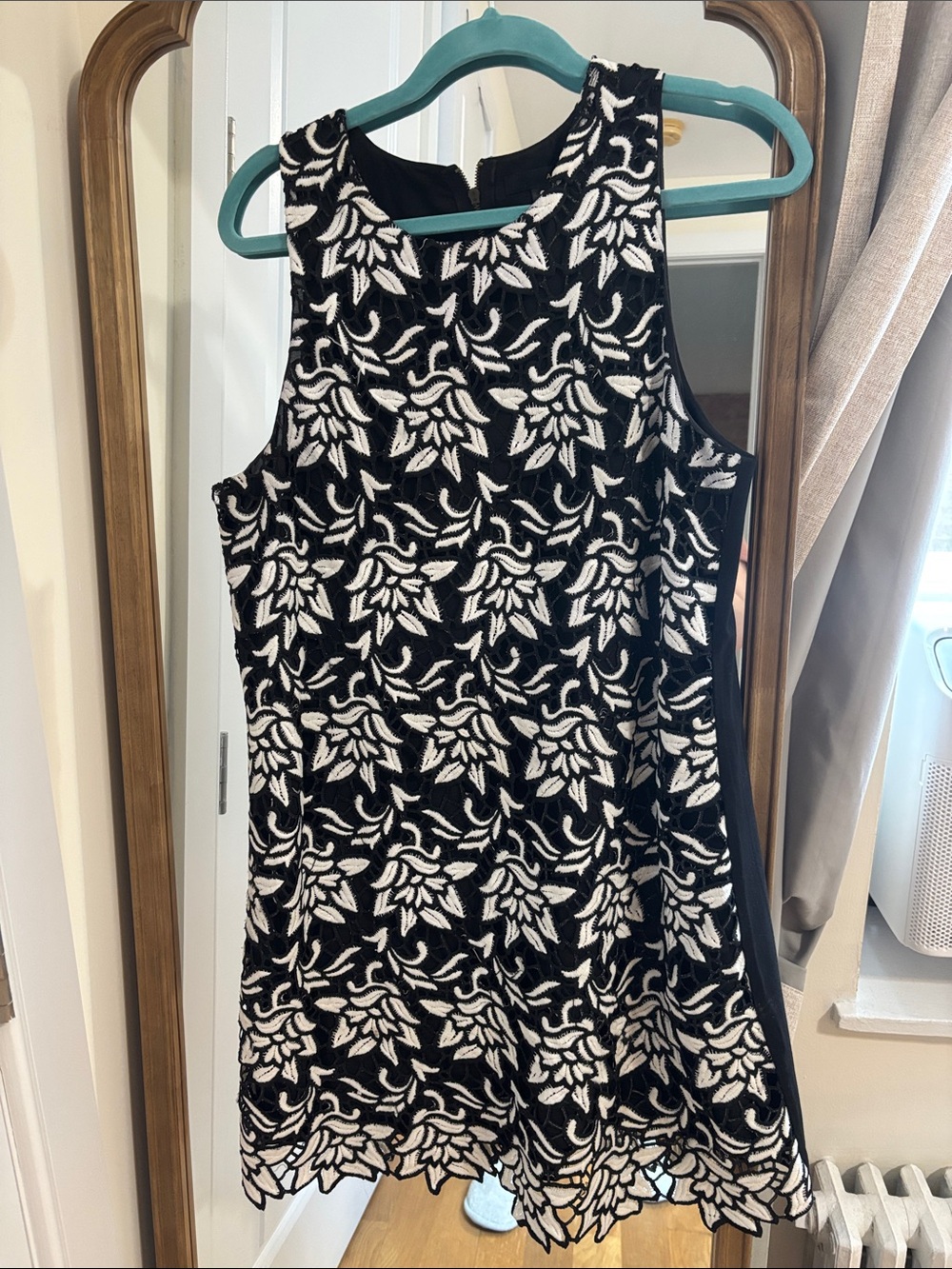 Aqua Lace Sleeveless Dress